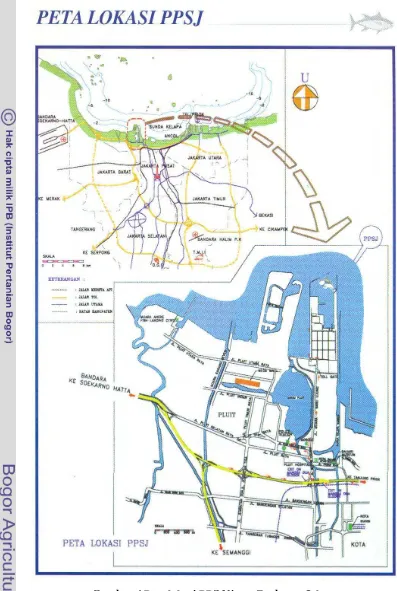 Gambar 4 Peta lokasi PPS Nizam Zachman Jakarta (Laporan Tahunan PPSNZJ, 2005). 