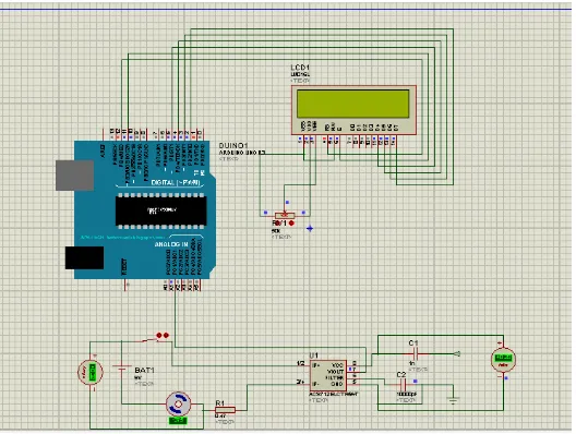 Gambar 3.6 Skematik konfigurasi Arduino Mega 2560 dengan Sensor ACS712