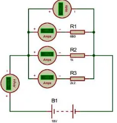 Gambar 34. Skematik Rangkaian Blok Rangkaian Resistor Paralel 