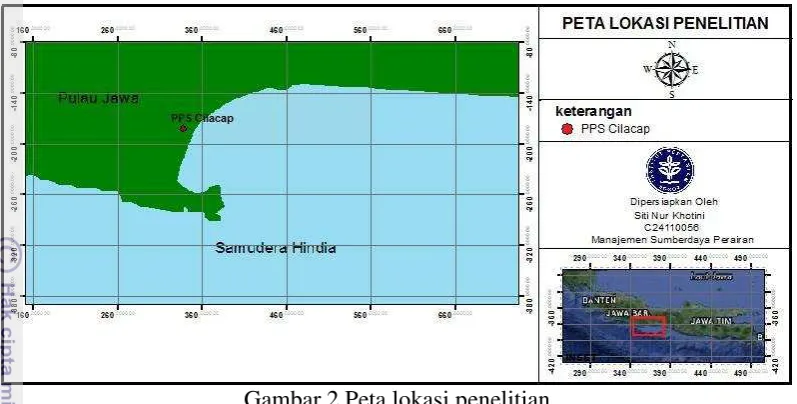 Gambar 2 Peta lokasi penelitian 