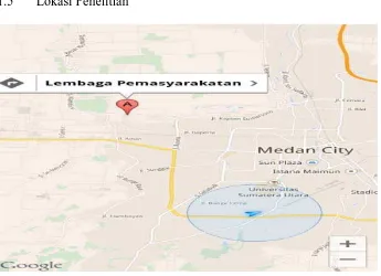 Gambar 1 Denah Lokasi Penelitian Sumber: Jayanty PN Sihombing, 2014 