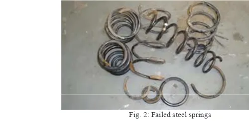 Fig. 2: Failed steel springs 