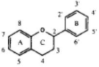 Gambar 1. Struktur Molekul Flavonoid 