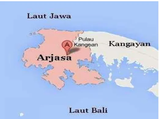 Gambar 1  Peta Kecamatan Arjasa Pulau Kangean 