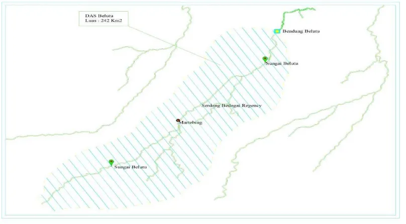 Gambar 3.2. Situasi Watershed Daerah Irigasi Belutu 