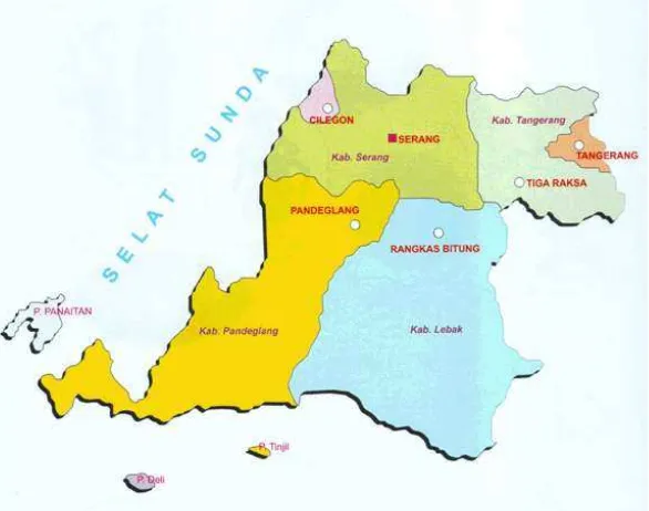 Gambar 1.2  Peta Provinsi Banten 