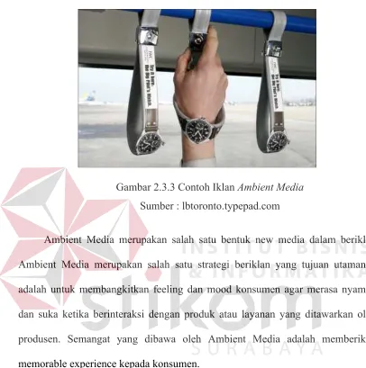 Gambar 2.3.3 Contoh Iklan Ambient Media 
