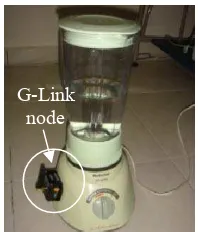 Figure 7 : Blender being tested by the G-Link node 