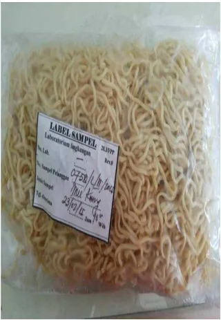 Gambar 1. Sampel Mie Kuning 
