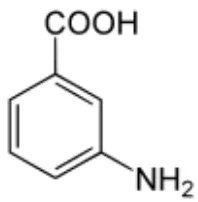 Gambar 1. Struktur asam 3-aminobenzoat 