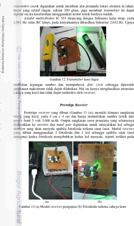 Gambar 12 Transmitter laser hijau 