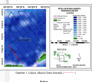 Gambar 1. Lokasi Akusisi Data Seismik (               ) 
