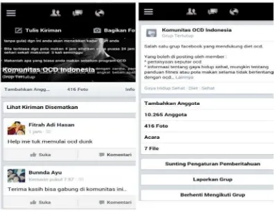 Gambar 1.3 Halaman Grup Komunitas OCD Indonesia