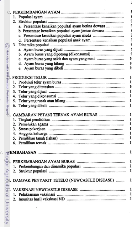 GAMBARAN PETANI TERNAK AYAM BURAS 1 . Tingkat pendidikan 2 . Pemelukan agama .....................................................................