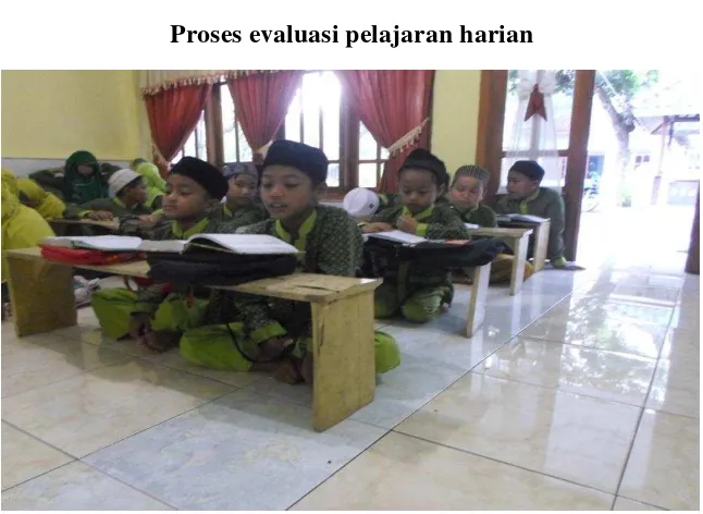 Gambar 4.2 Proses evaluasi pelajaran harian 