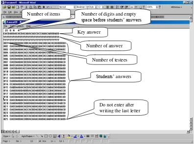 Figure 3.1. An example of Data file using notepad on Windows 