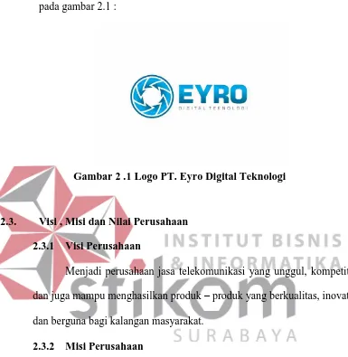Gambar 2 .1 Logo PT. Eyro Digital Teknologi 