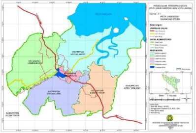 Gambar 4.1 Peta Orientasi Kawasan Penelitian Sumber: BAPPEDA Kota Langsa, Data Primer diolah, 2013 