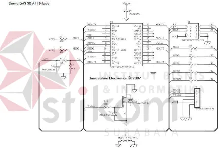 Gambar 2.9. Skematik Motor Driver (EMS H-bridge 30 A) 