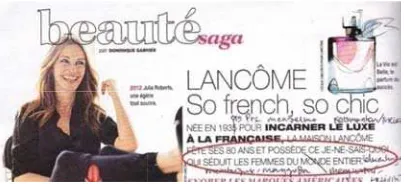 Gambar 3. IIklan Parfumm Lancôme 