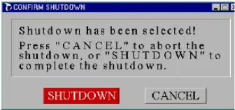 Gambar 4.6 Tampilan Confirm Shutdown 