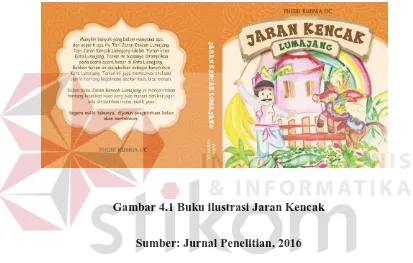 Gambar 4.1 Buku ilustrasi Jaran Kencak 