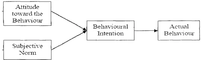 Figure 2.1 Theory ofReasoned Action Model (Ajzen, 1991) 