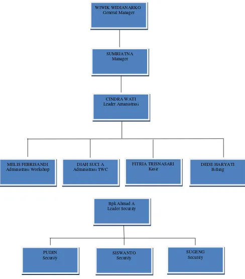 Gambar 3.2 Struktur Organisasi PT. PLAZA AUTO PRIMA                                       