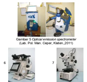 Gambar 5 Optical emission spectrometer 