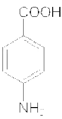 Gambar 4. Struktur asam 4-aminobenzoat 