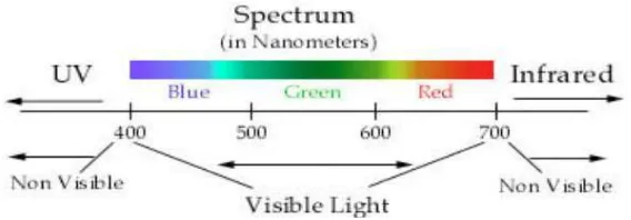 Gambar 2.5 Spektrum cahaya tampak 