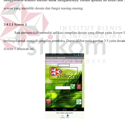 Gambar 3.5 Desain Screen 1 Aplikasi  