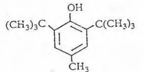 Gambar 4.  Struktur Kimia dari Butylated hidroxytoluene 