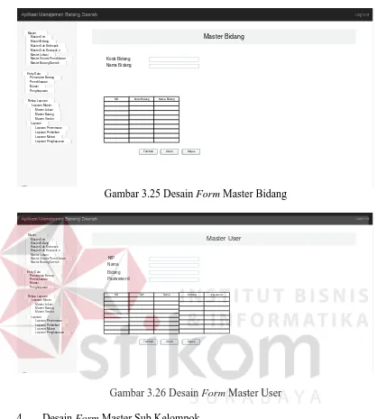 Gambar 3.25 Desain Form Master Bidang 