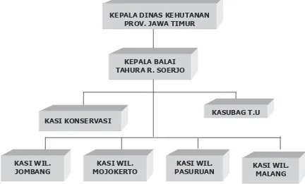 Gambar 2. Bagan Struktur Organisasi Balai Taman Hutan Raya R.  