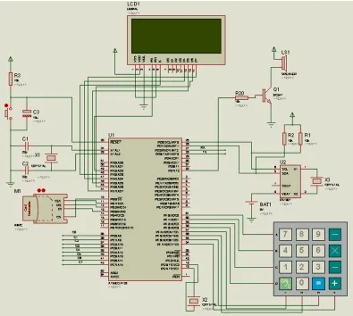 Gambar 9. Rangkaian Utama Mikrokontroler ATmega128 