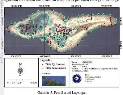 Gambar 5. Peta Survei Lapangan 