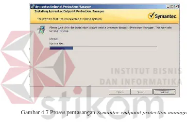Gambar 4.7 Proses pemasangan Symantec endpoint protection manager 