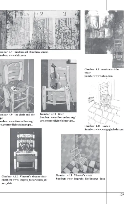 Gambar  4.7   modern art chin three chairs