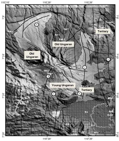 Gambar 2.4 Peta Geologi Gunung Ungaran. 