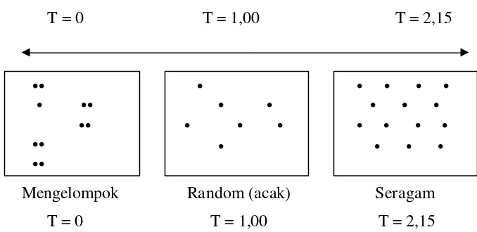 Gambar 1.2 Continuum Nilai Parameter Tetangga Terdekat (T) 