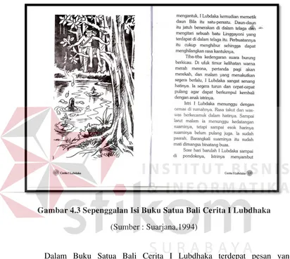 Gambar 4.3 Sepenggalan Isi Buku Satua Bali Cerita I Lubdhaka  