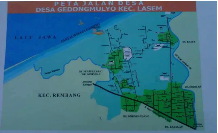Gambar 2. Peta Desa Gedongmulya 