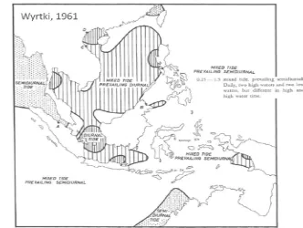 Gambar 3. Tipe-tipe pasang surut di perairan Indonesia (Wyrtki 1961) 