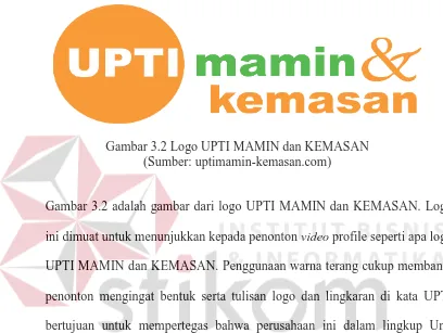 Gambar 3.2 Logo UPTI MAMIN dan KEMASAN (Sumber: uptimamin-kemasan.com) 