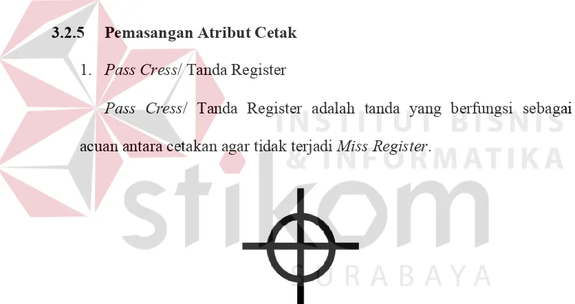 Gambar 3.2 : Pass Cress/ Tanda Register 