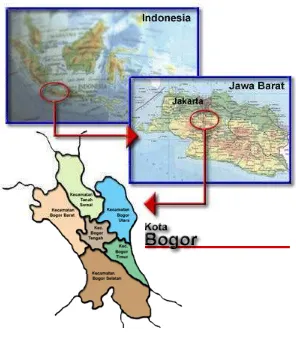 Gambar 3.  Peta Kota Bogor (2007) 