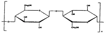 Gambar 6. Struktur HPMC, , dengan R adalah HCH