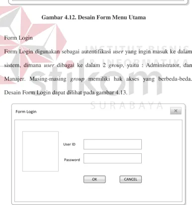 Gambar 4.13. Desain Form Login 