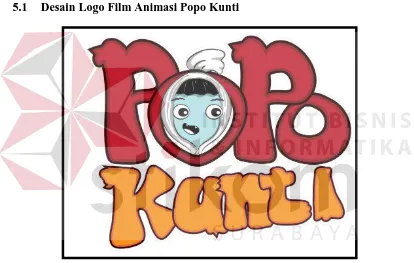 Gambar 5.1 Desain Logo Film Animasi Popo Kunti 